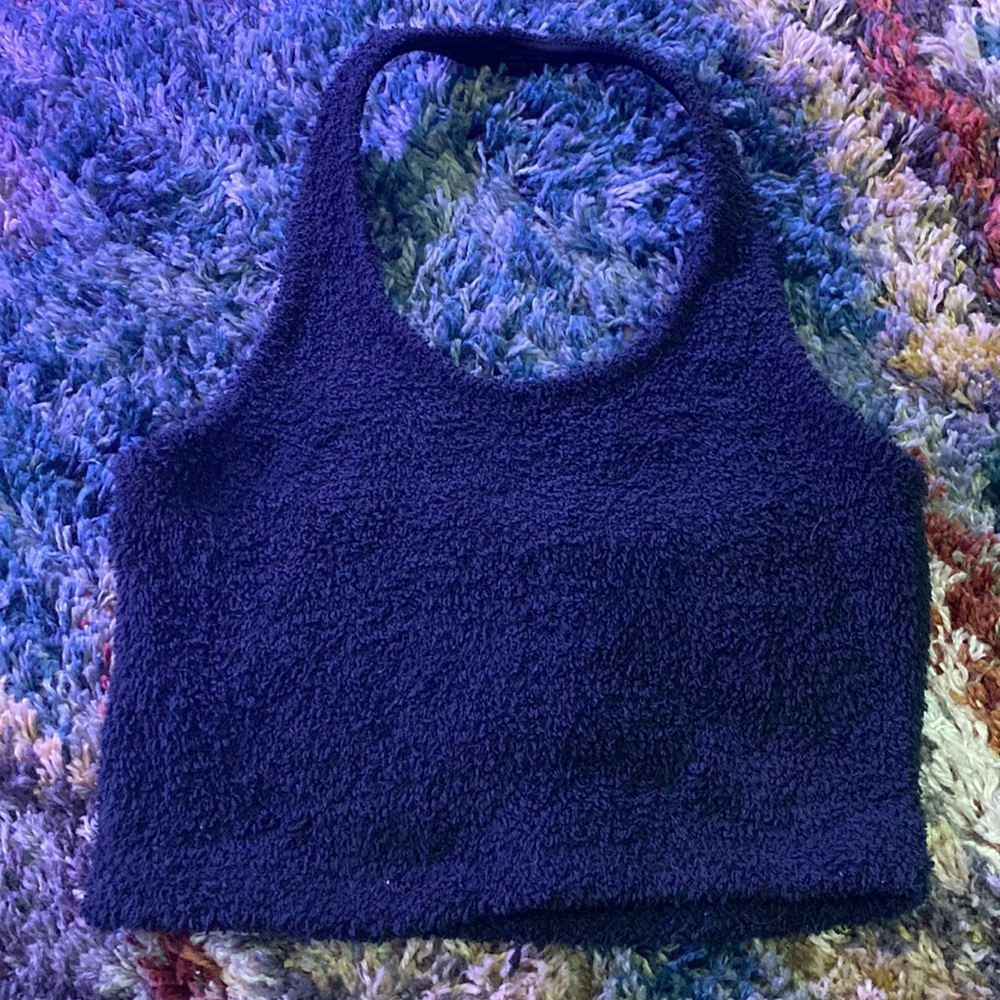 Black fuzzy top